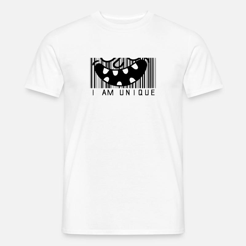 Ich bin einzigartig - Männer T-Shirt - Weiß