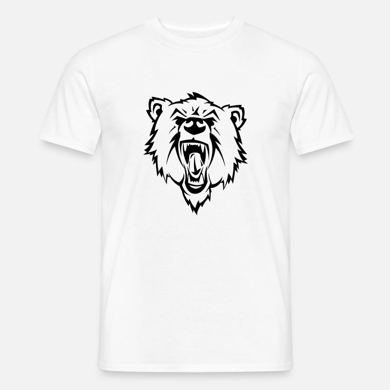 bear - Männer T-Shirt - Weiß