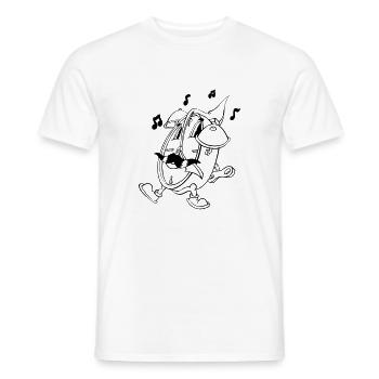 Crazy Wecker - Männer T-Shirt - Weiß - Vorne - AI Model Male 178 dark (178cm)