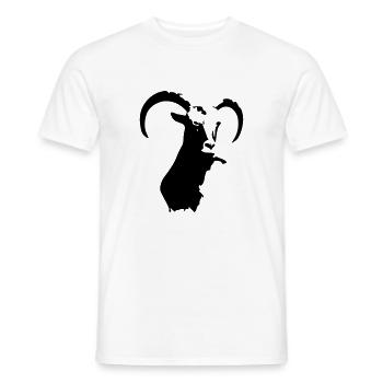 steinbock tier - Männer T-Shirt - Weiß - Vorne - AI Model Male 178 dark (178cm)