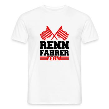 rennfahrer team02 - Männer T-Shirt - Weiß - Vorne - AI Model Male 178 dark (178cm)
