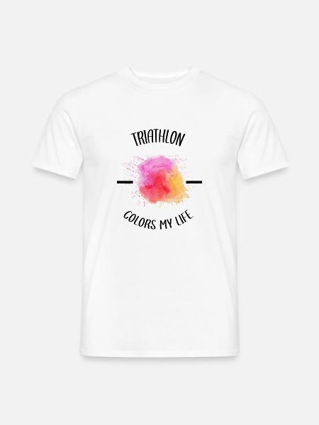 T triathlon shirt - Men's T-Shirt - white