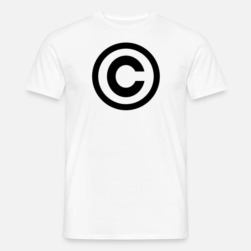 Copyright - Männer T-Shirt - Weiß