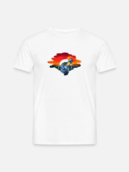 Schuhschnabel Vogel Ornithologe Wald I Geschenk - Männer T-Shirt - Weiß