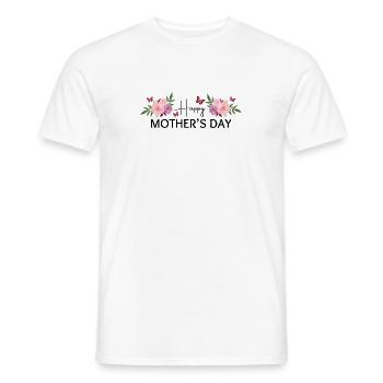 Happy Mother’s Day - T-shirt homme - blanc - Devant - AI Model Male 178 dark (178cm)