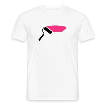 Peintre - T-shirt homme - blanc - Devant - AI Model Male 178 dark (178cm)