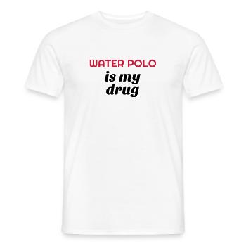 Water Polo / Waterpolo / Water-Polo / Wasserball - Men's T-Shirt - white - Front - AI Model Male 178 dark (178cm)