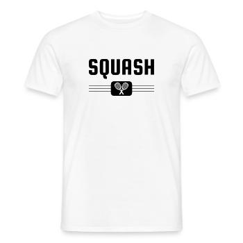 Squash Sport Game Match Champion Victory - Men's T-Shirt - white - Front - AI Model Male 178 dark (178cm)