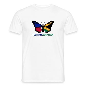 Haiti Haitian Jamaica Combination I Gift - Men's T-Shirt - white - Front - AI Model Male 178 dark (178cm)