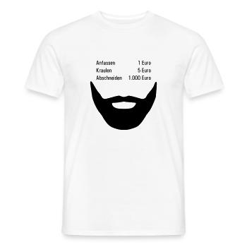 Junggeselle mit Bart - Männer T-Shirt - Weiß - Vorne - AI Model Male 178 dark (178cm)