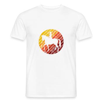 Dressur Dressurreiten Dressurreiter Reiten Pferd - Männer T-Shirt - Weiß - Vorne - AI Model Male 178 dark (178cm)