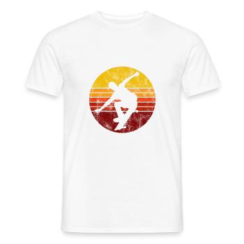 Skateboarder Skateboard Skater Skate Skateing - Men's T-Shirt - white - Front - AI Model Male 178 dark (178cm)