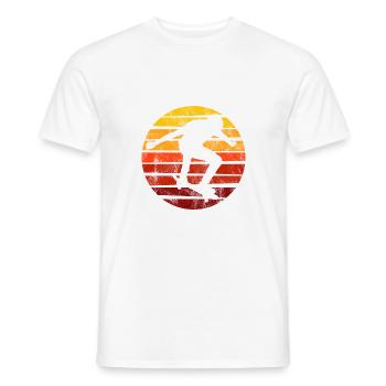 Skateboarder Skateboard Skater Skate Skateing - T-shirt homme - blanc - Devant - AI Model Male 178 dark (178cm)