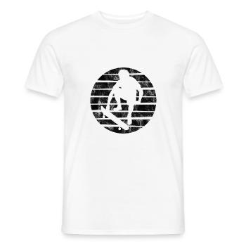 Skateboarder Skateboard Skater Skate Skateing - T-shirt homme - blanc - Devant - AI Model Male 178 dark (178cm)