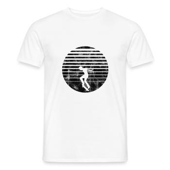 Skateboarder Skateboard Skater Skate Skateing - T-shirt homme - blanc - Devant - AI Model Male 178 dark (178cm)