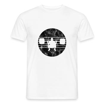 Bodybuilding Bodybuilder GYM Fitnessstudio Retro - Männer T-Shirt - Weiß - Vorne - AI Model Male 178 dark (178cm)