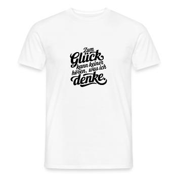 Kopfkino – Nur für Eingeweihte! - Männer T-Shirt - Weiß - Vorne - AI Model Male 178 dark (178cm)