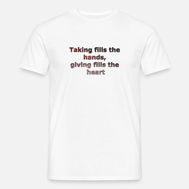 Tiefgründiger Spruch - Männer T-Shirt - Weiß