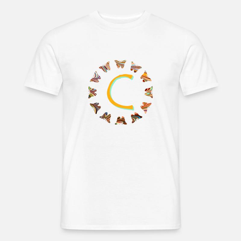 Lépidoptères E 56 C - T-shirt homme - blanc