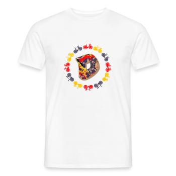 Bicyclette E 202 D - T-shirt homme - blanc - Devant - AI Model Male 178 dark (178cm)