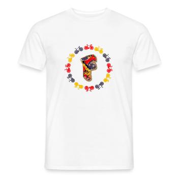 Bicyclette E 202 F - T-shirt homme - blanc - Devant - AI Model Male 178 dark (178cm)