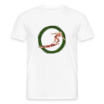 Surfeur E 214 - T-shirt homme - blanc - Devant - AI Model Male 178 dark (178cm)