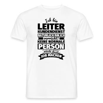 Leiter Kundendienst Geschenke - Männer T-Shirt - Weiß - Vorne - AI Model Male 178 dark (178cm)
