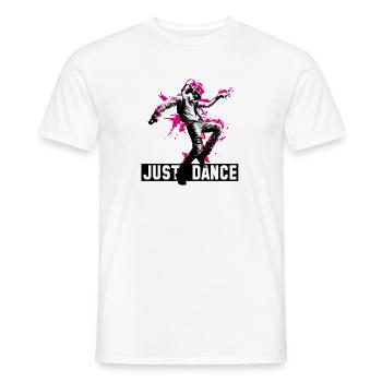 Dancing Gamer - Men's T-Shirt - white - Front - AI Model Male 178 dark (178cm)