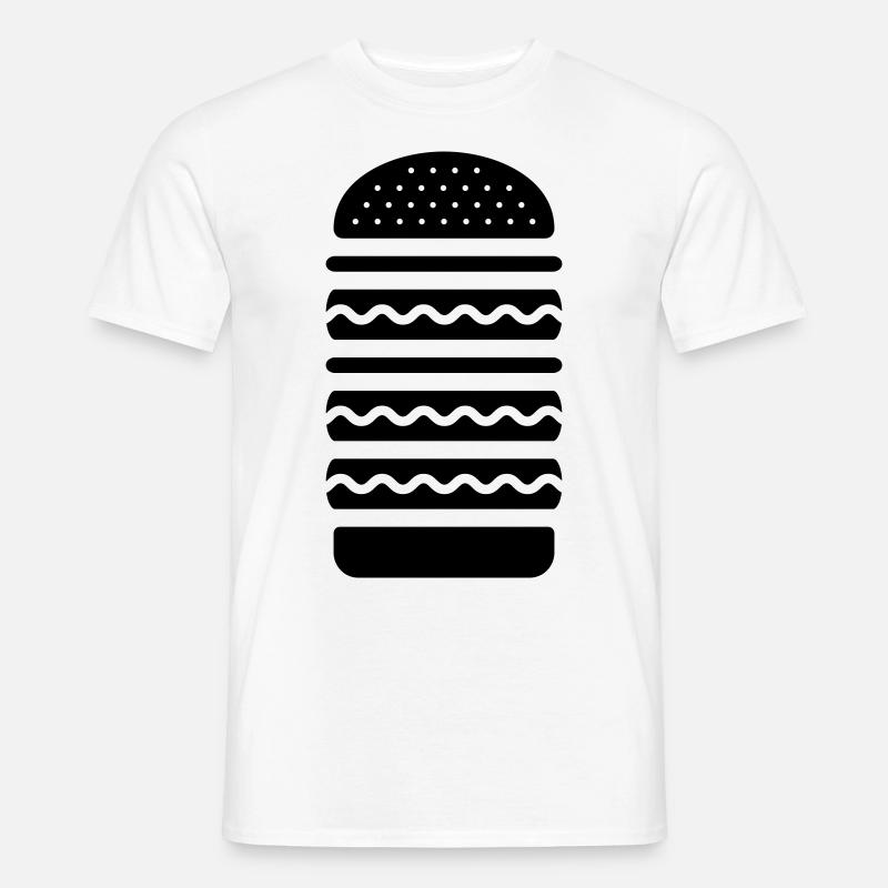 Big Burger Küche - Männer T-Shirt - Weiß