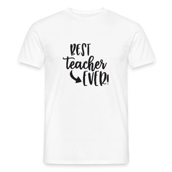 Bester Lehrer überhaupt - Männer T-Shirt - Weiß - Vorne - AI Model Male 178 dark (178cm)