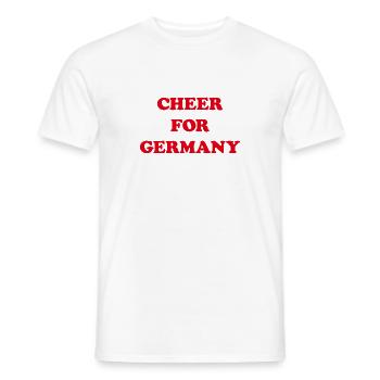 Cheer for Germany - Männer T-Shirt - Weiß - Vorne - AI Model Male 178 dark (178cm)