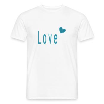 VALENTINSTAG. ICH LIEBE DICH. ICH LIEBE DICH. LIEBE. LIEBE - Männer T-Shirt - Weiß - Vorne - AI Model Male 178 dark (178cm)