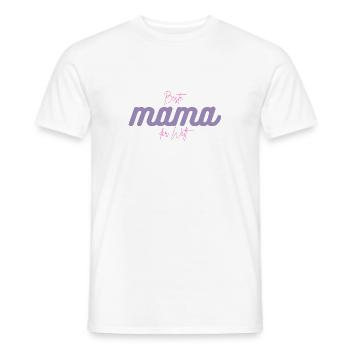 Beste Mama der Welt - Männer T-Shirt - Weiß - Vorne - AI Model Male 178 dark (178cm)