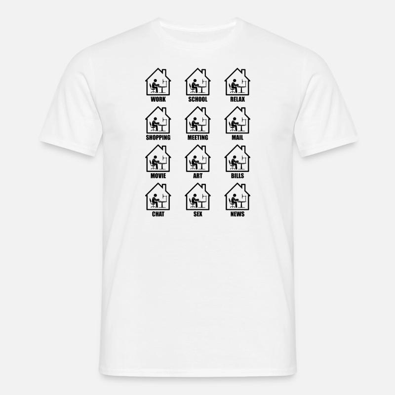 Computer home office fun gift - Men's T-Shirt - white