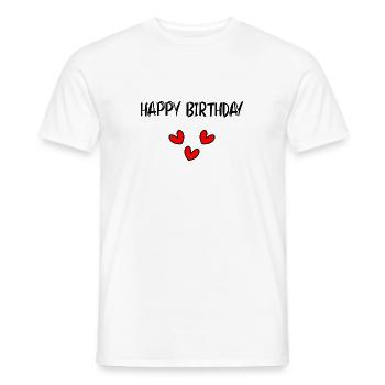 ALLES GUTE ZUM GEBURTSTAG!. ALLES GUTE ZUM GEBURTSTAG!. JAHRESTAG. - Männer T-Shirt - Weiß - Vorne - AI Model Male 178 dark (178cm)
