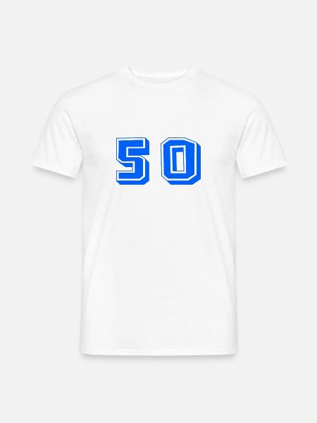 50 JAHRE. 50-jähriges JUBILÄUM. JUBILÄUM 50 JAHRE. 50 - Männer T-Shirt - Weiß