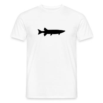 Hecht - Männer T-Shirt - Weiß - Vorne - AI Model Male 178 dark (178cm)
