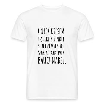 Sous ce t-shirt est ... - T-shirt homme - blanc - Devant - AI Model Male 178 dark (178cm)
