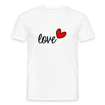 LIEBE. GERADE VERHEIRATET. VALENTINSTAG. JUNGGESELLINNENABSCHIED - Männer T-Shirt - Weiß - Vorne - AI Model Male 178 dark (178cm)