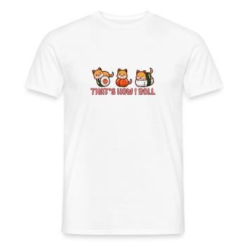 Shiba Inu Chien Sushi Japon Akita I Cadeau - T-shirt homme - blanc - Devant - AI Model Male 178 dark (178cm)