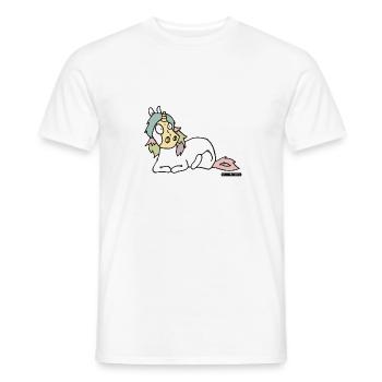 Enclosure No. 3 - Men's T-Shirt - white - Front - AI Model Male 178 dark (178cm)