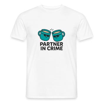 Partenaires dans le crime - Funny Mugs Friends - T-shirt homme - blanc - Devant - AI Model Male 178 dark (178cm)