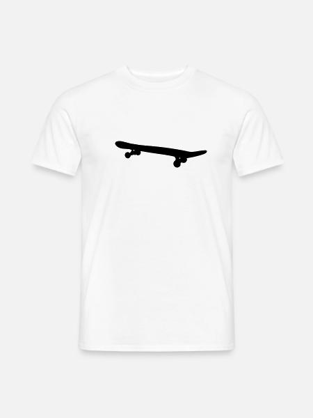 Skateboard - Männer T-Shirt - Weiß