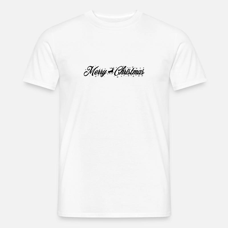 Merry Christmas, Weihnachtspulli, Geschenkidee - Männer T-Shirt - Weiß