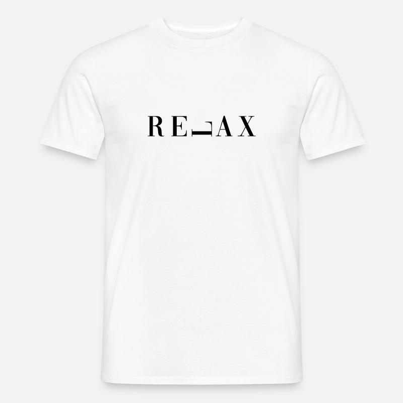 Relax - Männer T-Shirt - Weiß
