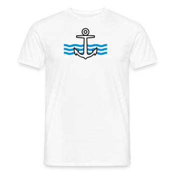 Ancre - T-shirt homme - blanc - Devant - AI Model Male 178 dark (178cm)