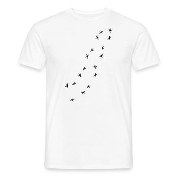 Gecko spur taps run crawl - Men's T-Shirt - white - Front - AI Model Male 178 dark (178cm)
