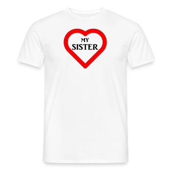 Aimer ma soeur - T-shirt homme - blanc - Devant - AI Model Male 178 dark (178cm)