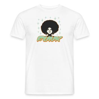 Funk - Queen Style - Men's T-Shirt - white - Front - AI Model Male 178 dark (178cm)