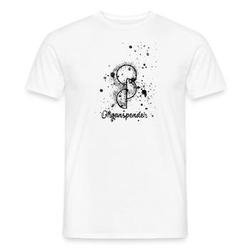 symbol,organspender,graffiti,schwarz - Männer T-Shirt - Weiß - Vorne - AI Model Male 178 dark (178cm)